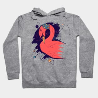 Retro Triad Swan Among The Stars Hoodie